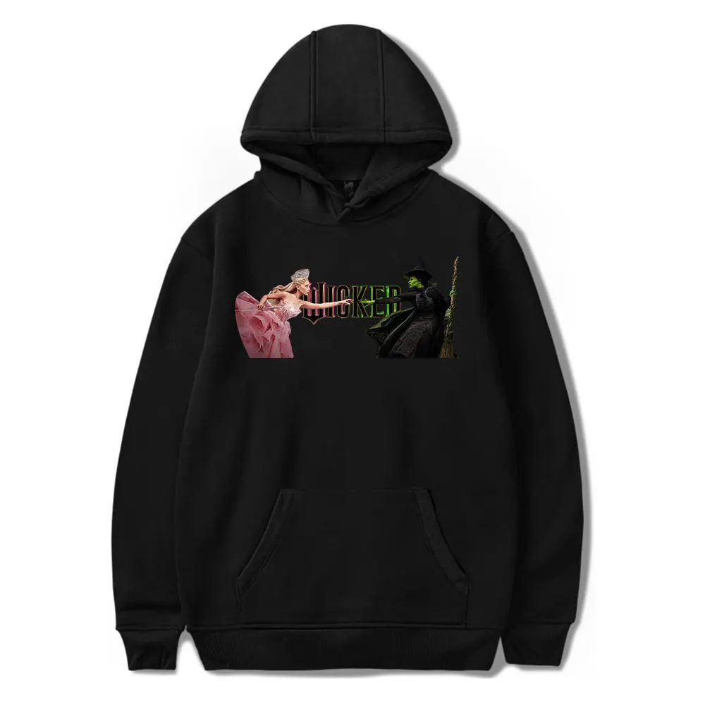 

Wicked Elphaba and Glinda Vintage 90s Hoodie Men and Women Harajuku Style Hip-hop Sweatshirt Spring and Autumn