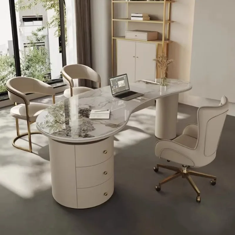 

Unique White Office Desk Organizer Storage Reception Hospital Office Desk Drawers Modern Escritorios De Oficina Home Furniture