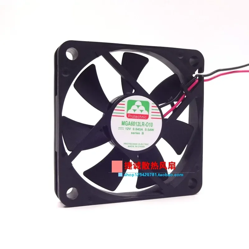 Original Yongli MGA6012LR-O10 12V 0.54W 6010 6CM Ultra-Thin Ultra-Quiet Cooling Fan for Electronics
