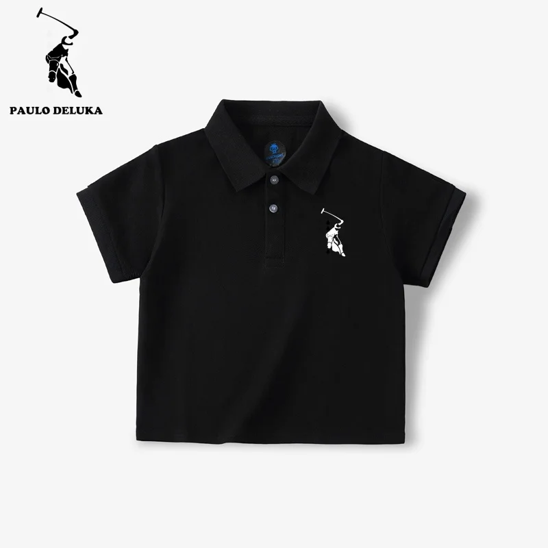 

Boy's Polo Shirt Short Sleeve Summer Sporty Children Tops Wear Kids Tees Boys Costumes