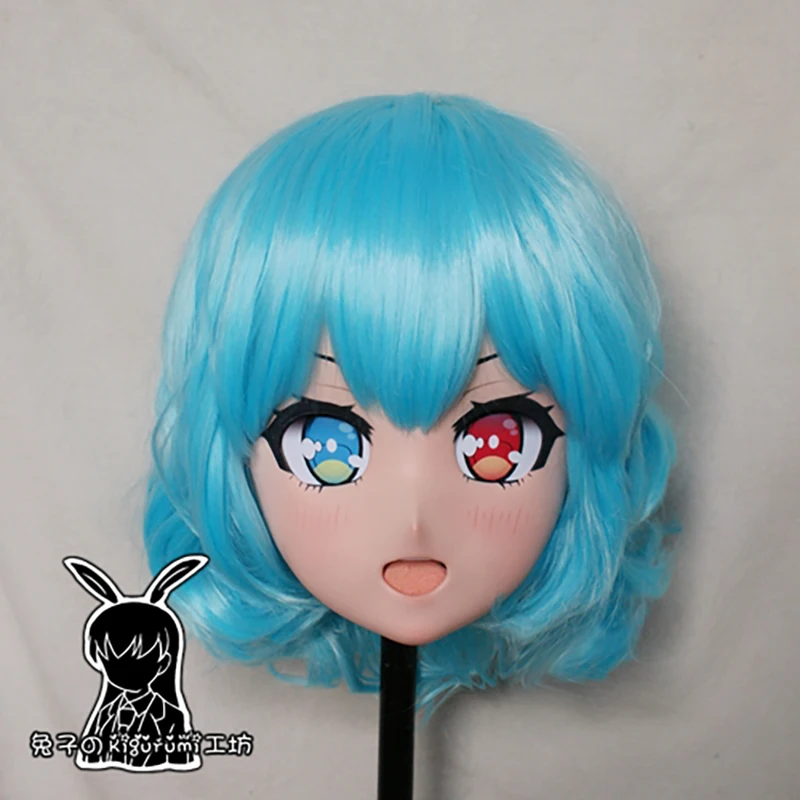 (RB6510)Quality Handmade Female Resin Cosplay Japanese Role Anime Tatara Kogasa Kigurumi Crossdress Doll Transgender Mask