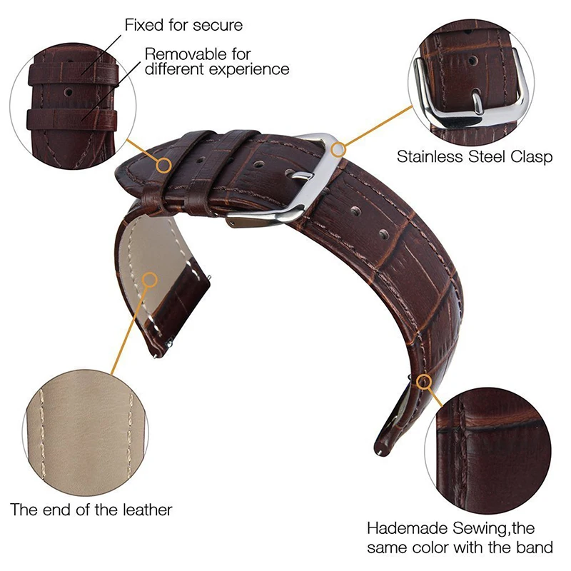 Strap for huawei watch fit 2 Quality Leather Band Strap With Connector for Huawei Watch fit2