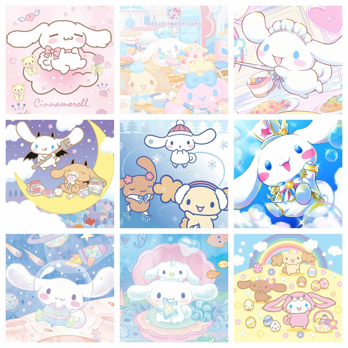 

Sanrio наборы алмазной живописи Kawaii Cinnamoroll мультфильм милая мозаика вышивка ювелирные изделия вышивка крестиком ванная комната для взрослых 5D DIY Art