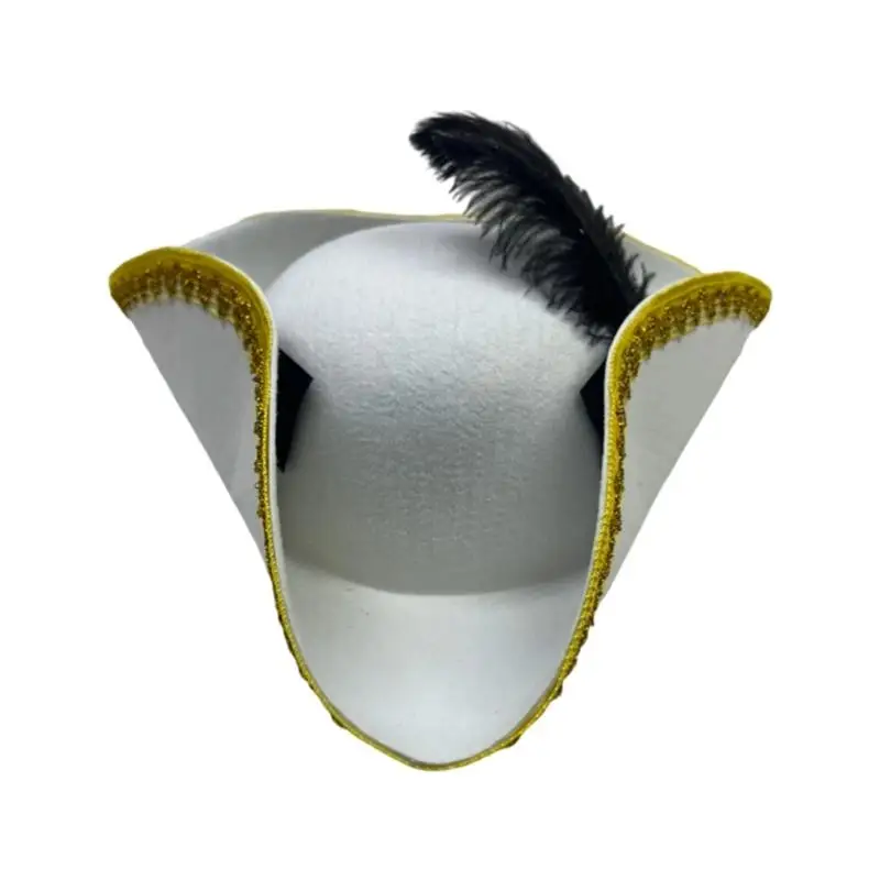 R1we Golden Lace Kids Pirate Cosplay Party Caps élégants pour faire semblant jeu