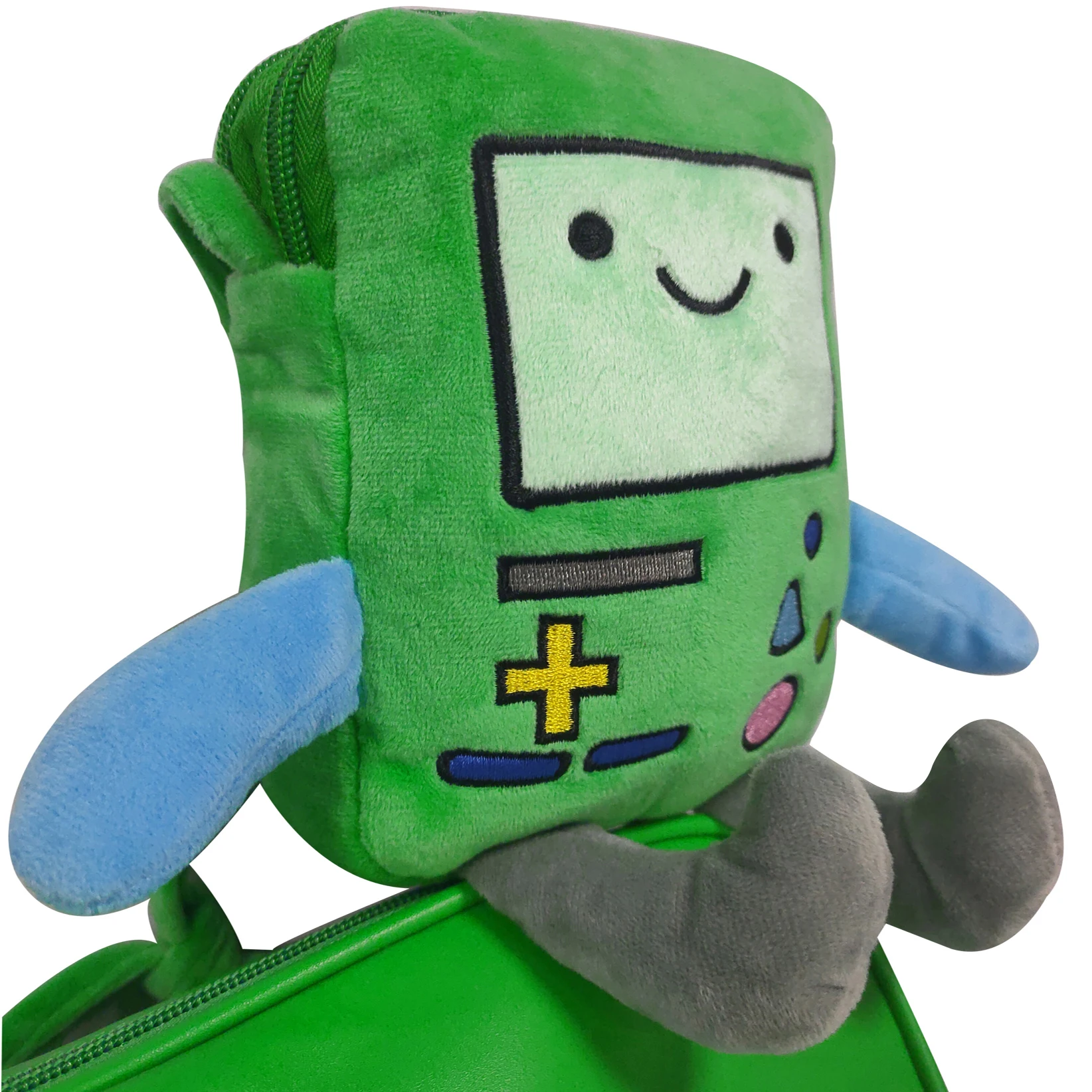 Adventure Time Plush Toys shoulder Cartoon bag Jake Finn bemore Soft Stuffed Animal Two Zipper pocket Value toy BMO the Robot
