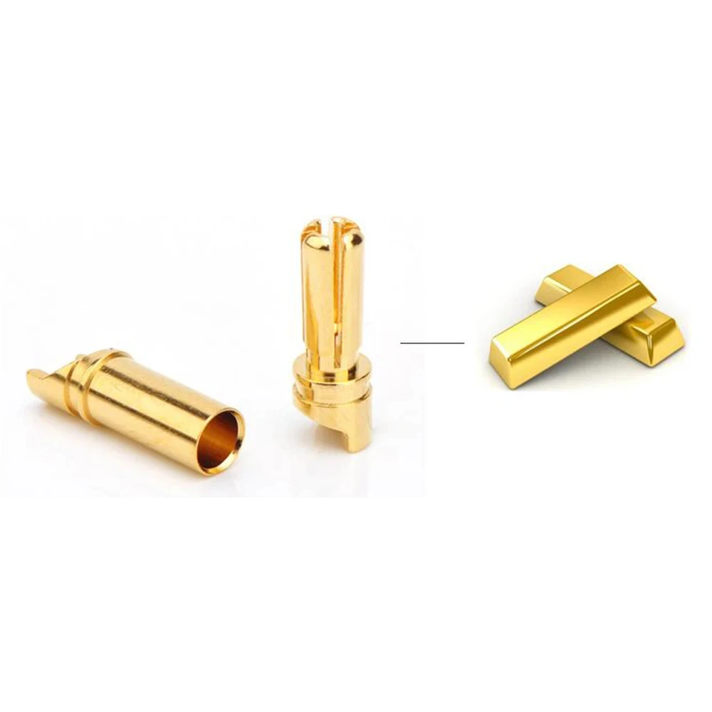 10 / 20 / 50 /100 Paar 3.5Mm Bananenplug Mannelijke Vrouwelijke Connector Verguld Voor Rc Batterij Rc Motor Esc Rc Accessoires