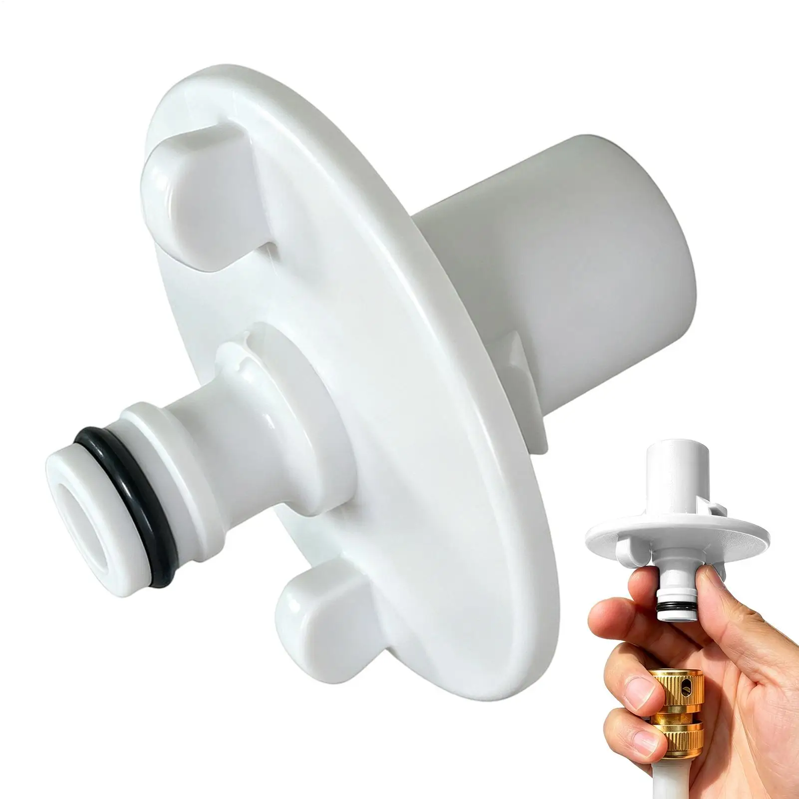 RV Water Inlet Valve Leak-Proof Freshwater Fill Tank Pipe Fittings RV Water Inlet Connector For Camping City Hookup Outdoor