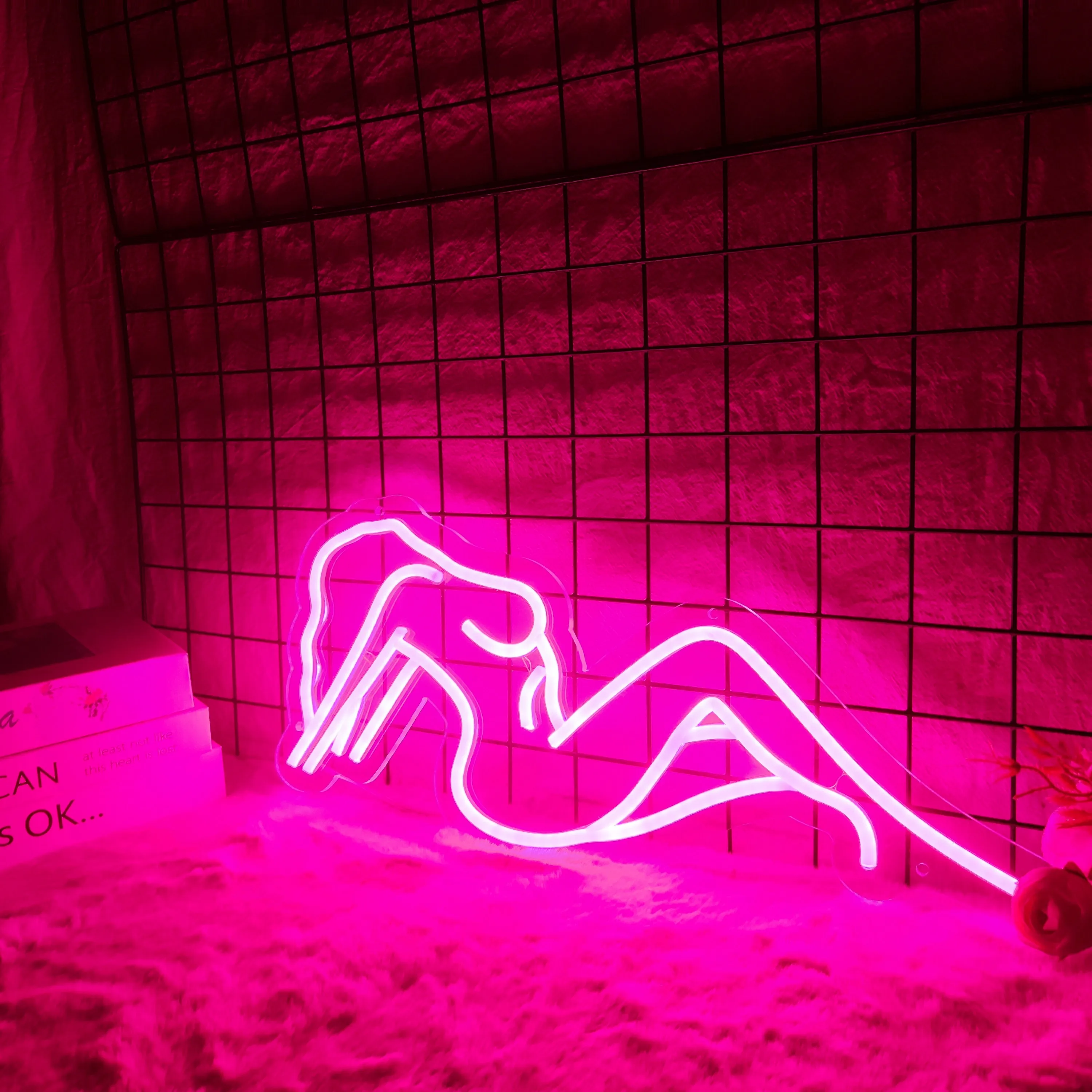 Aesthetic Naked girls Elegant Nude Girl Led Neon Light Sign For Home Room Wall Decor Kawaii Anime Cute Bedroom Decoration Mural