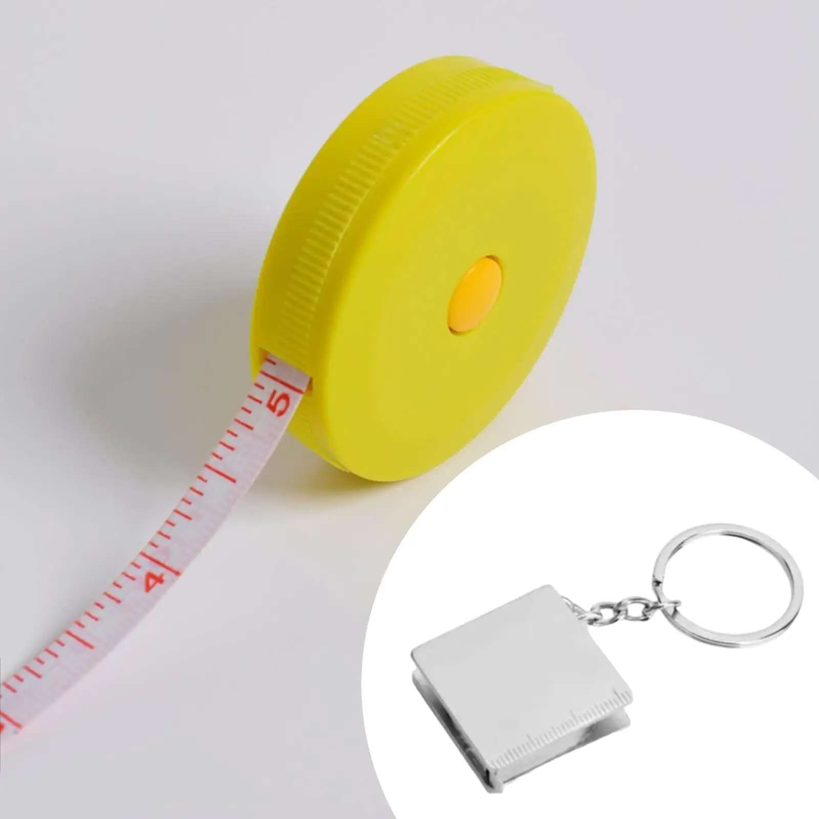 Tape Measure Keychain inch/Metric Scale for Professionals Backpack Crafters