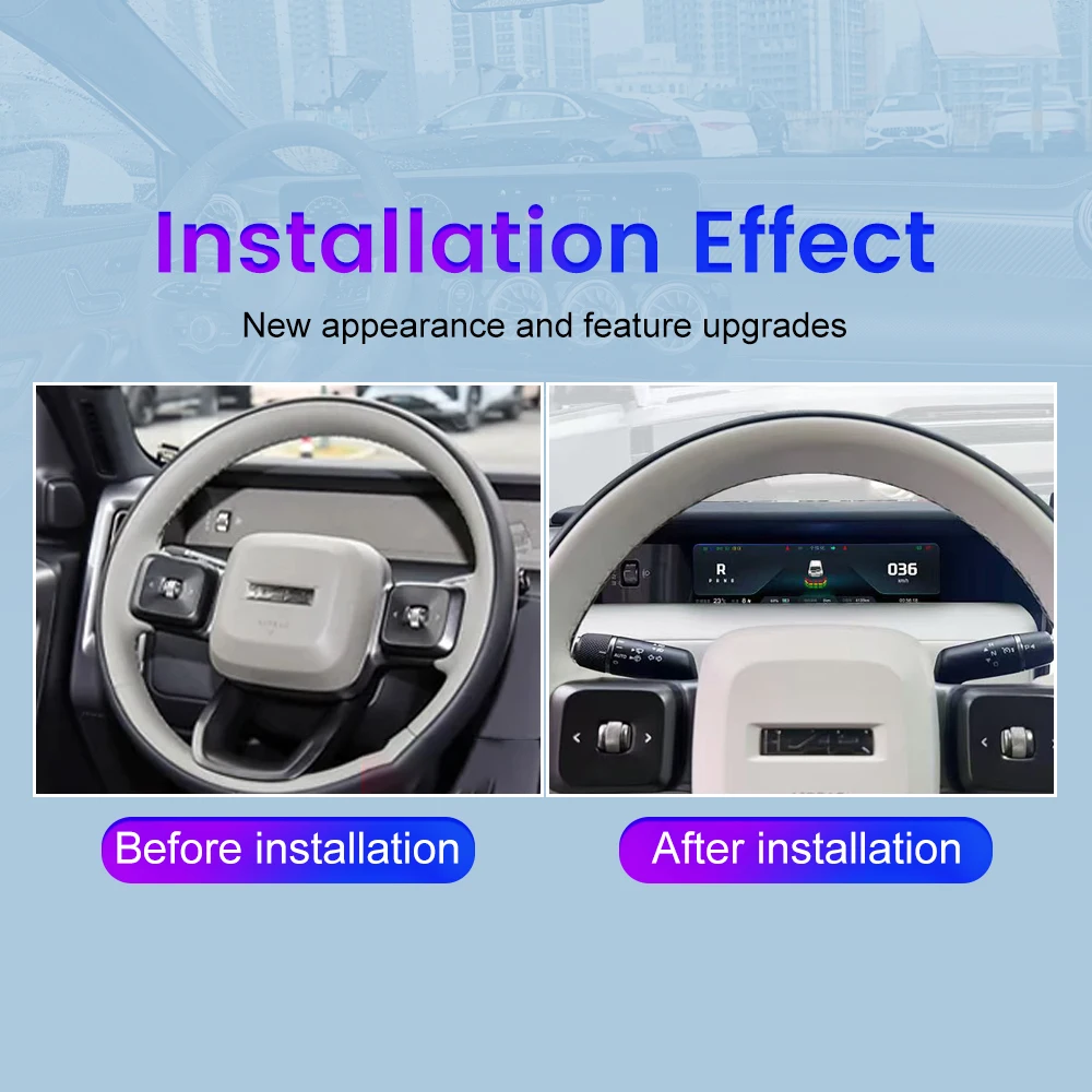 10.88 Inch Car LCD Digital Dashboard Cluster For Chery ICAR V23 301 401 501 2025+ Instrument Panel Speedometer Virtual Cockpit