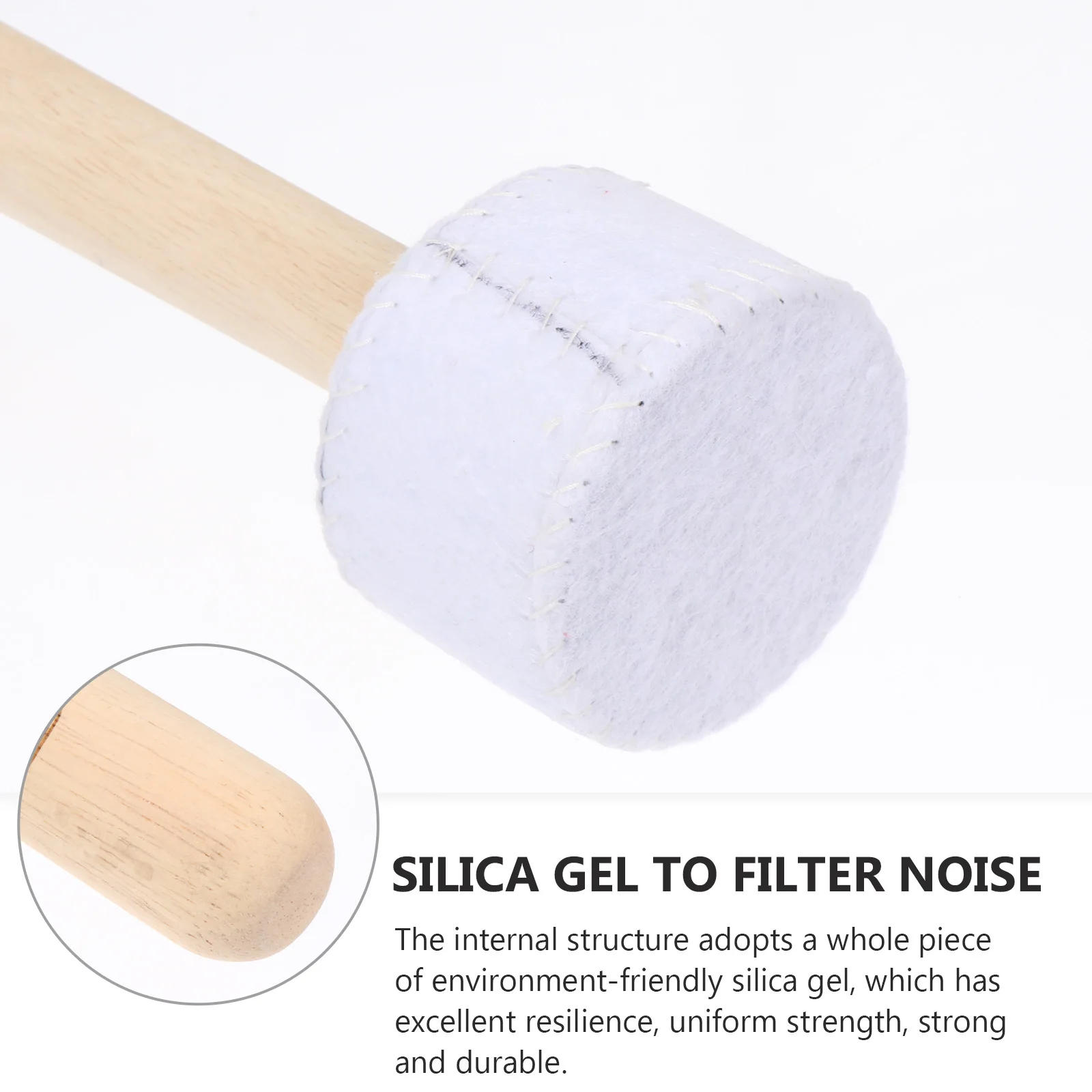 

Bowl Stick Hammer Singing Mallet Meditation Music Tools Tibetan Striker Silica Gel Wrapped Wood