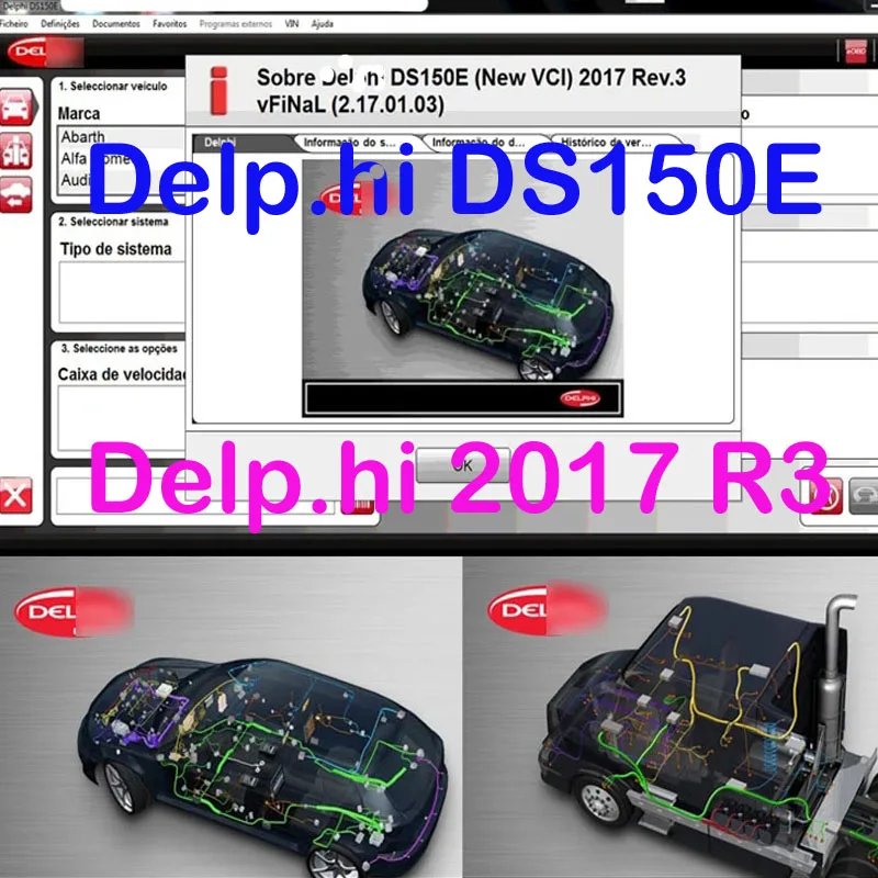 2024 Newest  Delphis 2017.R3 with Free Keygen DS-150E Diagnostic Tool Scanner for Cars Trucks software link and install video