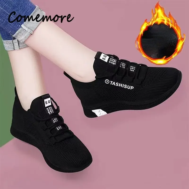 Comemore Women's Casual Sports Shoes Outdoor Tennis Shoe Lightweight Non-slip Breathable Sneakers Trainers Zapatillas De Mujer