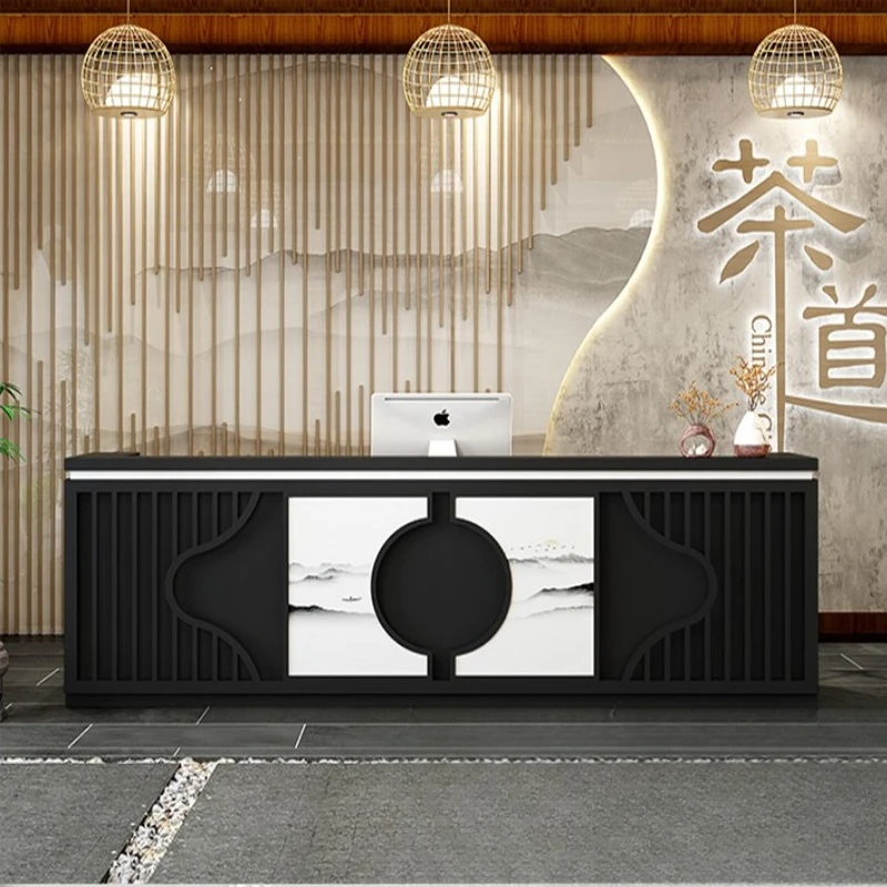 

Ретро дугообразные стойки регистрации парикмахерская стойка регистрации салон красоты хорошая атмосфера офисная мебель Военное дело ZY40JDT