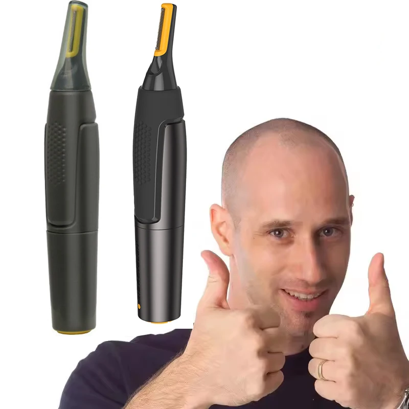 Waterproof Portable Electric Nose Ear Hair Trimmer Ultra Thin Precision Safe Cleaner For Men