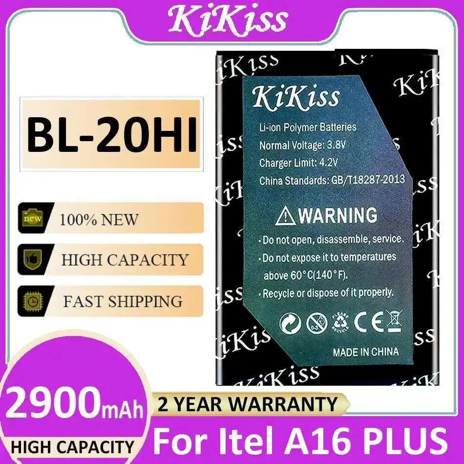 

For Itel A16 Plus Mobile Phone Battery Stable 2900Mah BL-20HI