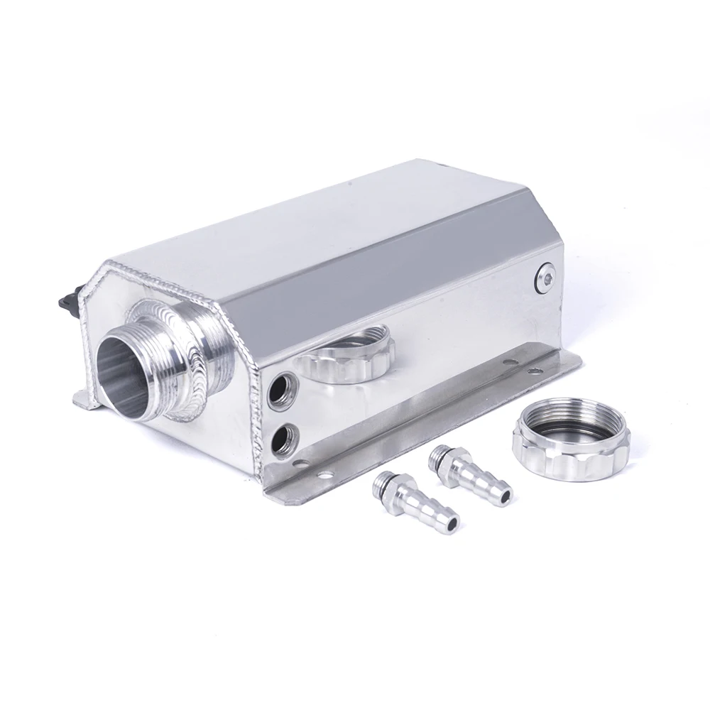 

Factory Hot Sale 2L Universal SILVER Engine Oil Fuel Catch Can Breather Tank Bottle Coolant Radiator Overflow Tank