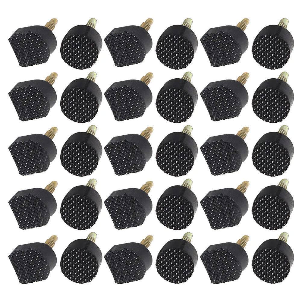 

30pcs Replacement Caps Tpu Iron Durable Anti-Slip For Worn Heels High Shoe Heel Tips Replacement Caps Heel Tips Repair Dowels