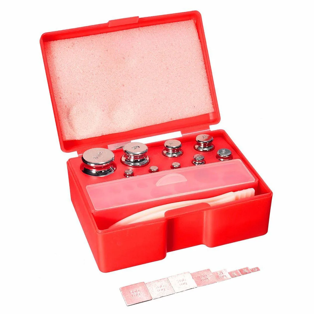 

B50C 17Pcs 211.1g 10mg-100g M2 Set Grams Precision Calibration Weight Digital Scale