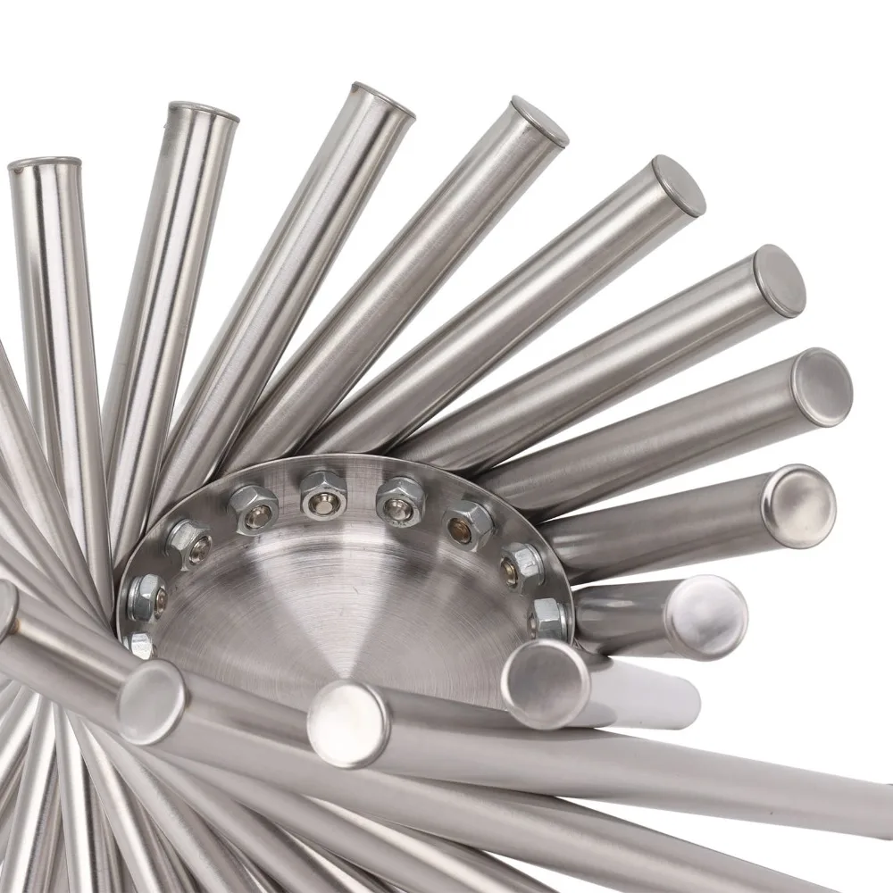 Modern Rustless Steel Fruit Basket Foldable Rotation Fruit Holder Adjustable Height Silver Fruit Tray Kitchen Counter