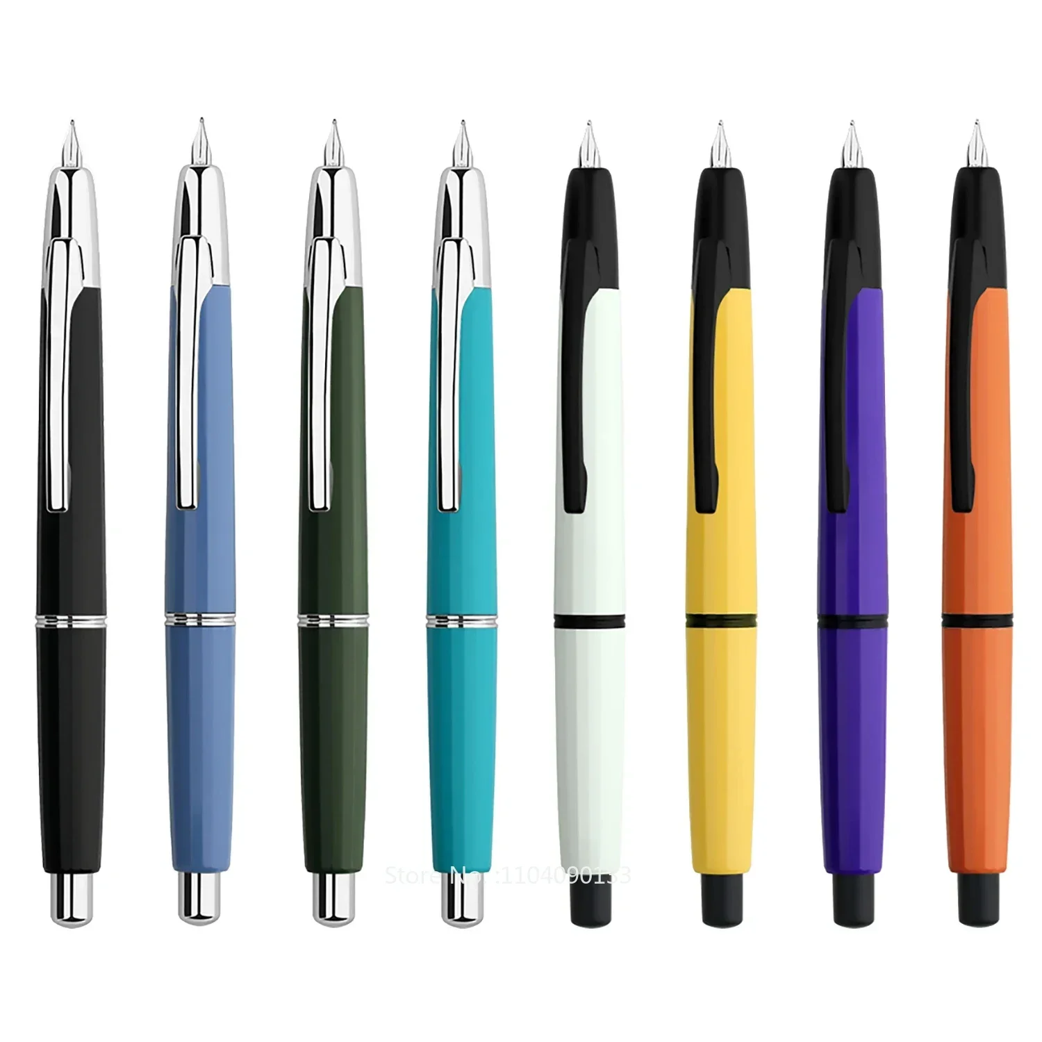 hot-majohn-a2-press-fountain-pen-extra-fine-nib-retractable-resin-ink-pen-with-converter-writing-pen-set