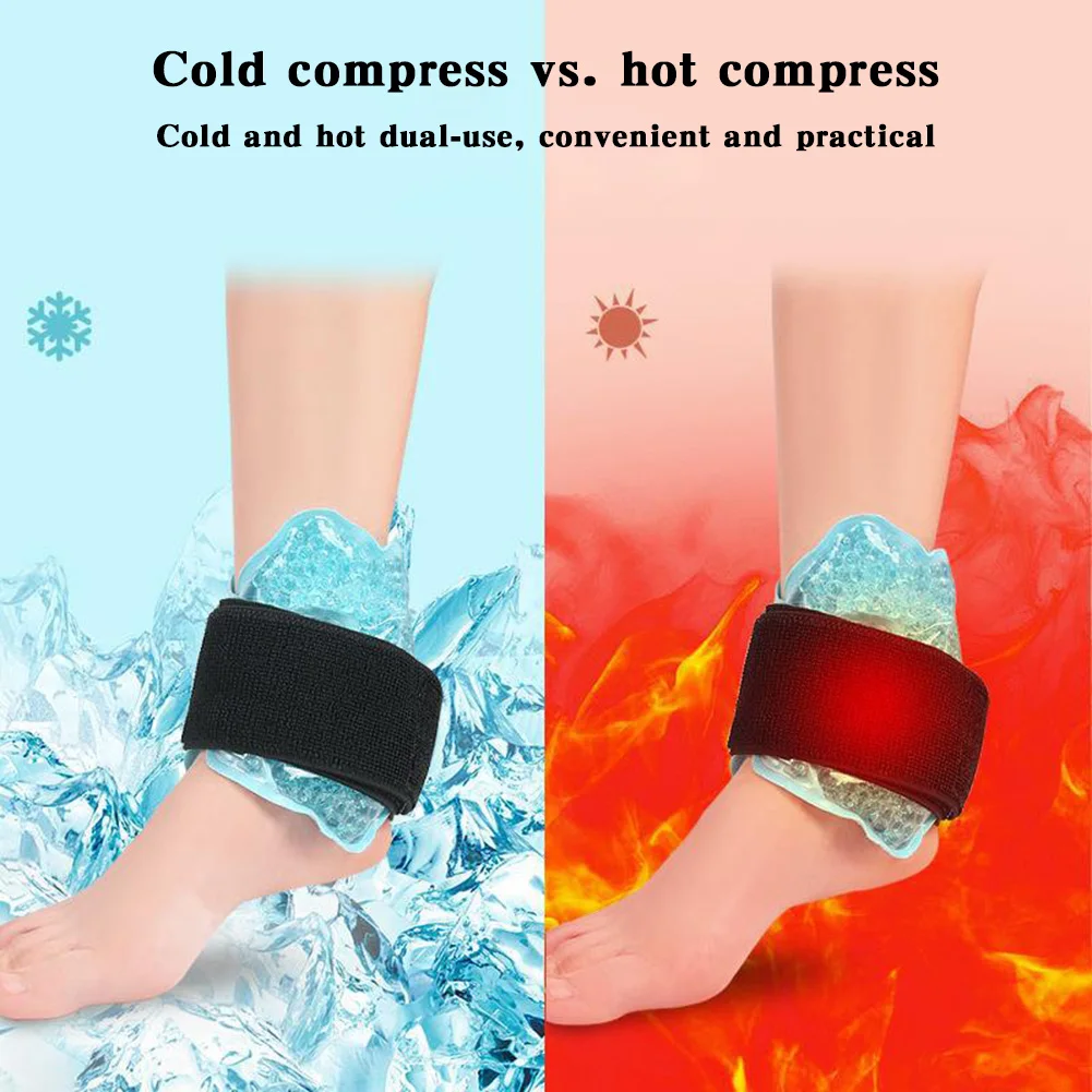 Universal Ankle Ice Gel Packs Reusable Swelling Feet Relief Pad For Tendonitis Cooling Aid Sports Injuries Pain Relief Ankle New