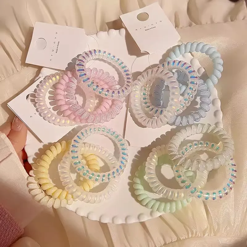 

2025 Sea Salt Coil Hair Ties - Gentle Spiral Non-Slip Scrunchies, Luxury Textured Hair Accessories, TikTok Viral Hair Trends