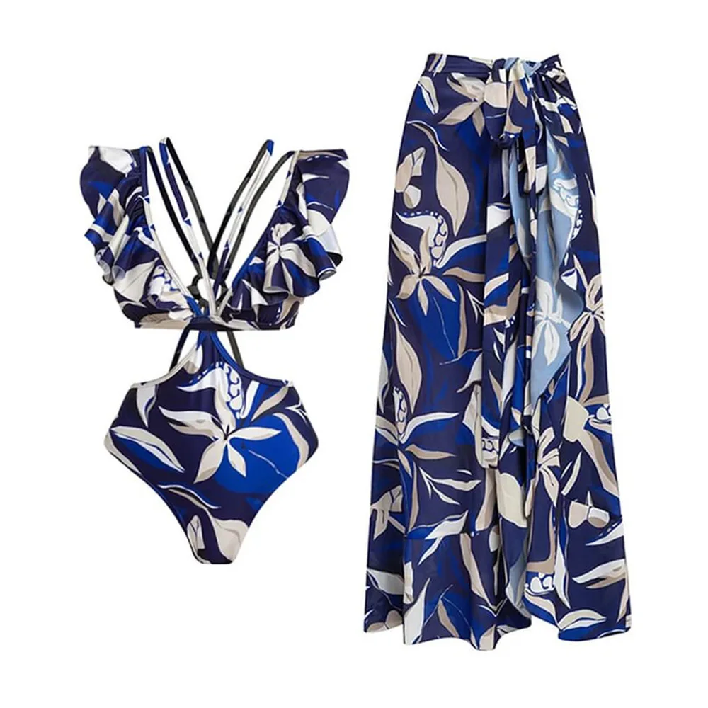 

Sexy V-Ne-Piece Swimsuit Women's Set Swimming Costume 2023 New Arrival Polyester Fabric Fixed Chest Pad Surf Swimsuit