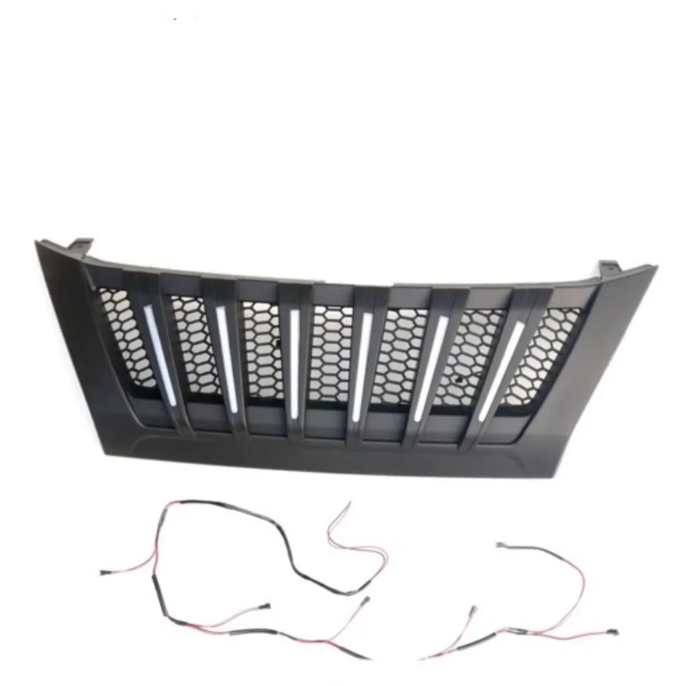 For Toyota Fortuner 2016-2020 Modified Car Grill Mask Grid Radiator Grille Front Bumper Net without light  Auto Accessories