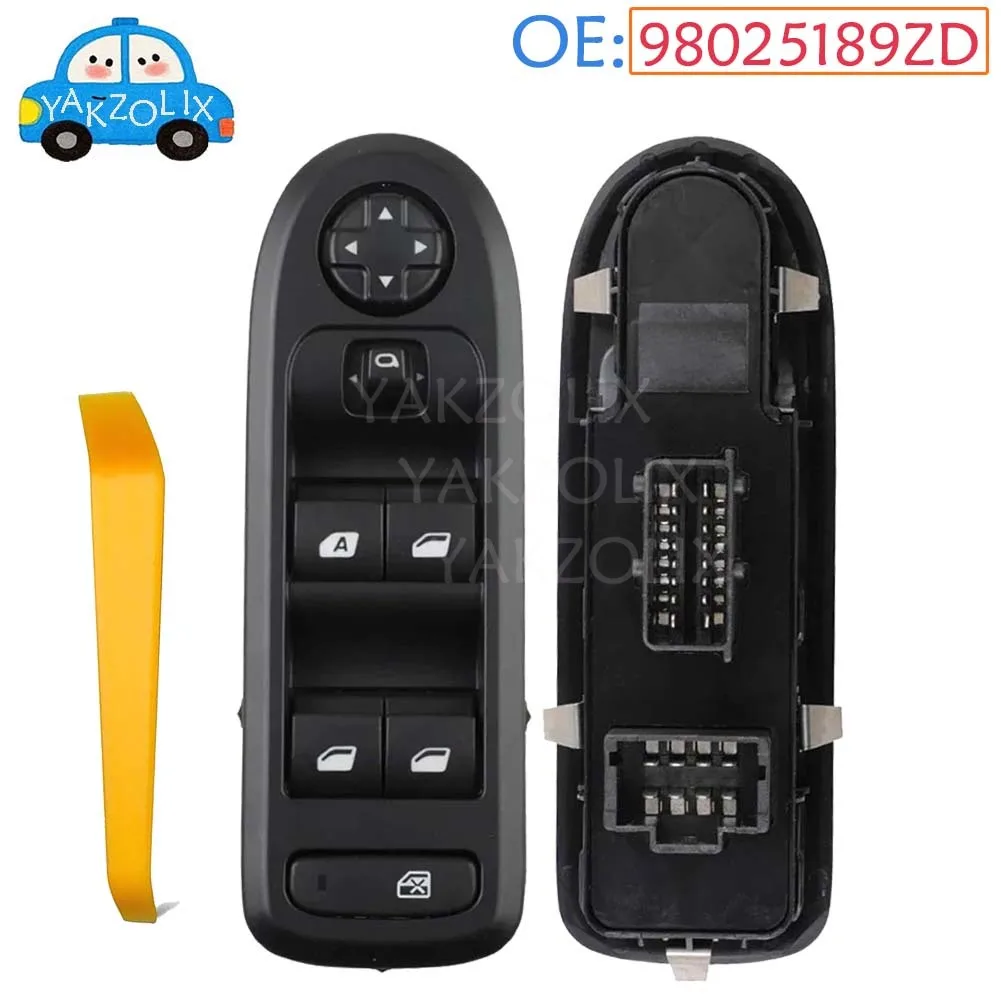 

For Peugeot 301 2014 2015 2016 2017 Driver Side Front Left Electric Power Lifter Window Switch Button Car Accessories 98025189ZD