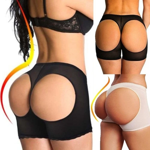 Ropa moldeadora de cadera para mujer, bragas levantadoras de glúteos con Control de barriga, moldeador de cuerpo hueco, ropa interior ajustada y adelgazante de cintura alta