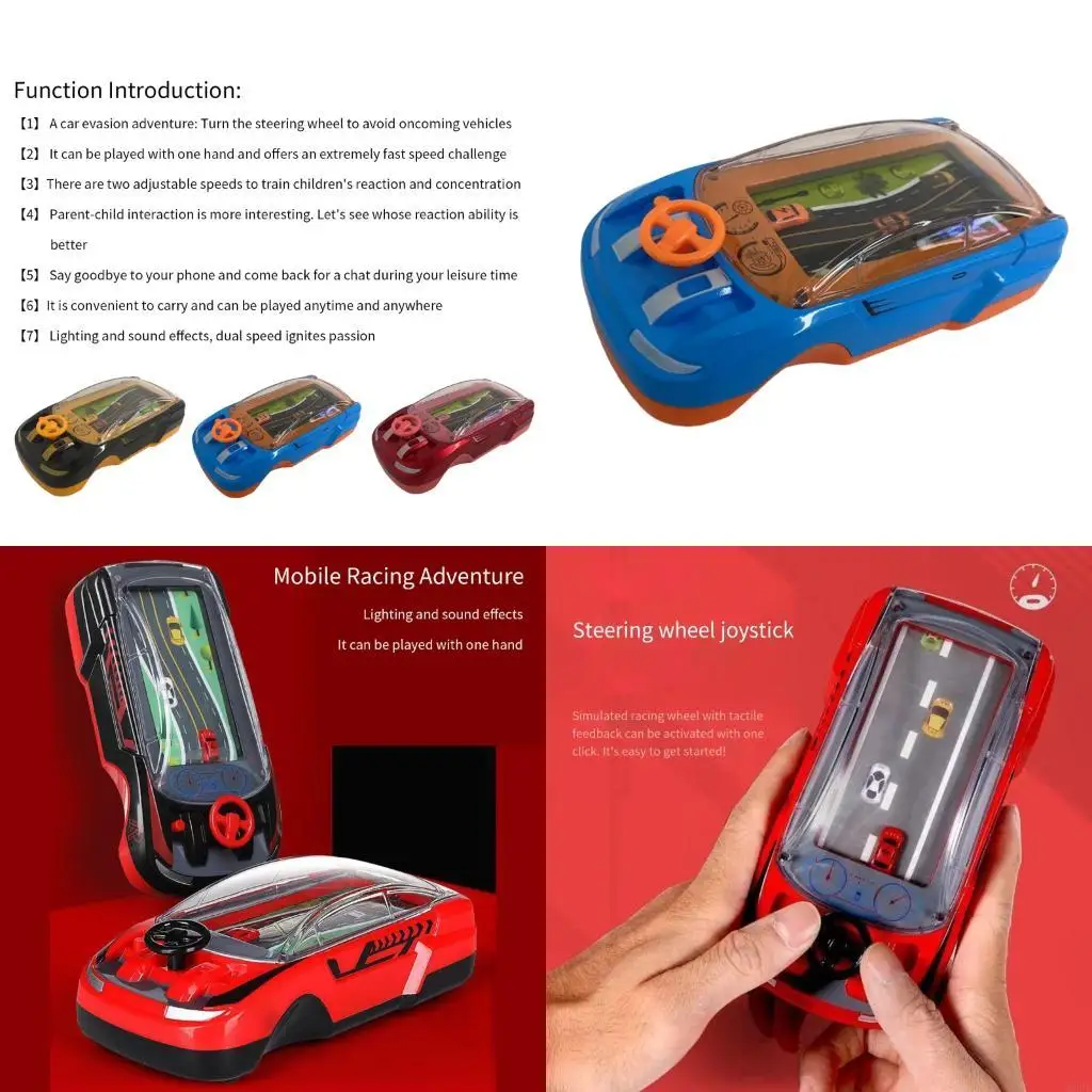 

Kids Handheld Car Racing Game Toy Indoor Outdoor Play Competitive Game Toy For Family Fun Birthday Party Entertainment