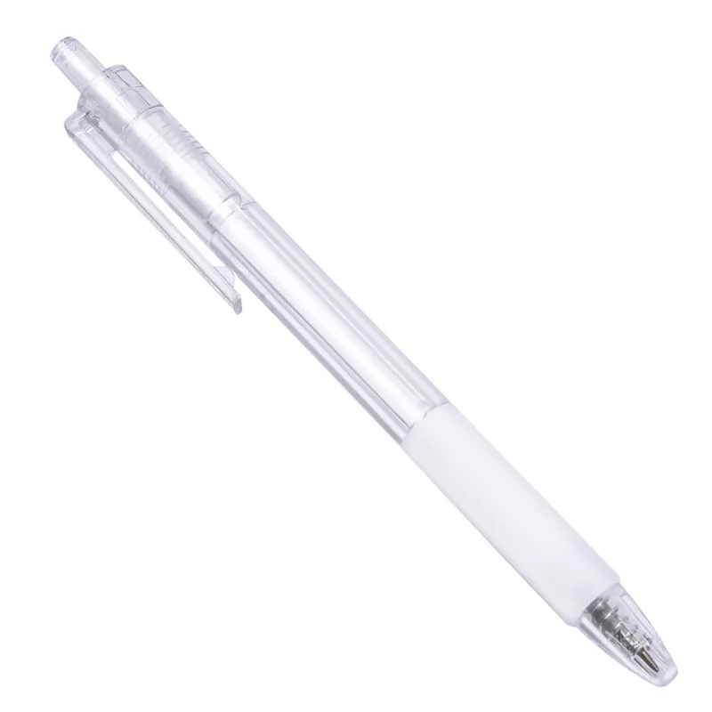 2Pcs 0.5mm Simple Transparent Press Neutral Pen Office School Writing Student Supplies Stationery