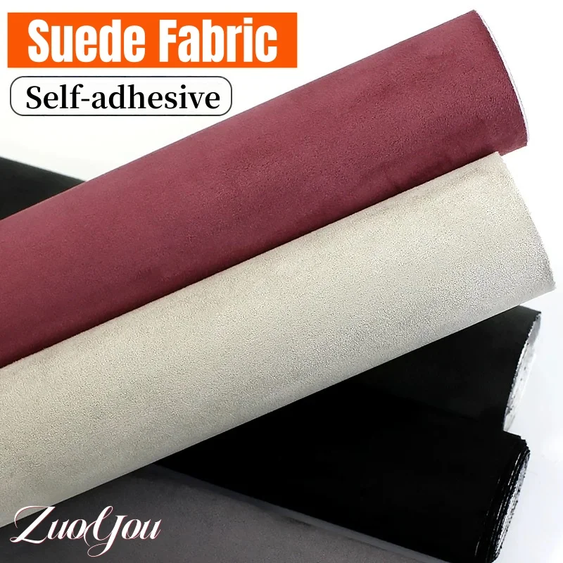 

Suede Fabric Self Adhesive for Car Interior Renovation Elastic Suede Car Stickers with Adhesive Auto Door Panel DIY Leather Roll