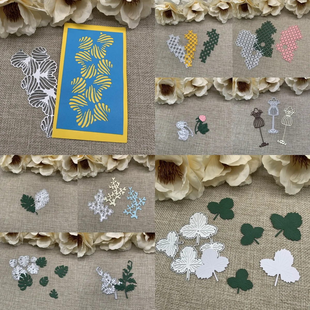 Christmas flower frame series Metal Cutting Dies Stencils For DIY Scrapbooking Decorative Handcraft Die Cutting Template Mold