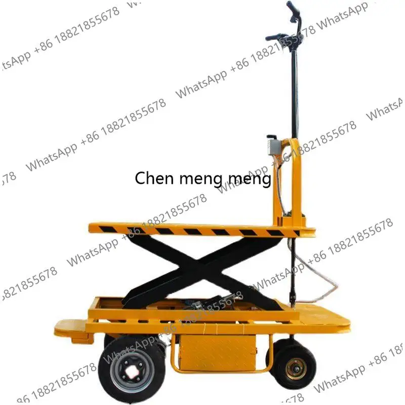 Electric Lifting Breeding Observation Cart Aquatic Flatbed Cart Observation Hand-Pushed Transport Heavy-Duty Battery Cart