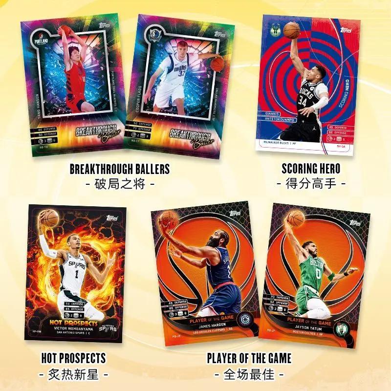 KAYOU NBA Star Card NBA MATCH ATTAX Basketball Match Card Superpower Pack Energy Pack مجموعة نادرة من البطاقات هدية المهرجانات #1