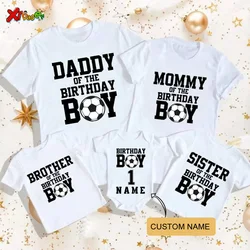 soccer birthday shirt boys Football Kids TShirt Baby Body Suit Cotton Summer Family Matching Sets Mom Dad Children Match Clothes
