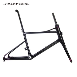 SILVEROCK STREAM Carbon Minivelo Frame 20in 406 451 Gravel Thru Axle Disc Inner Housing Bikepacking Urban Bike Frame Fork