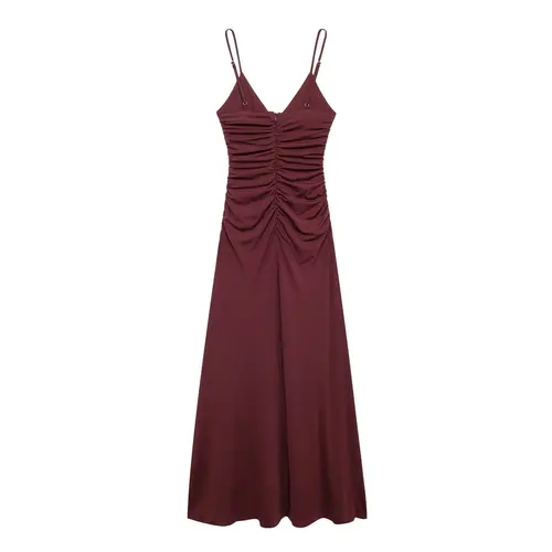 Imagen 2 del producto Vestido Sexy ajustado con cuello Halter para mujer, vestidos diarios con cuello en V y espalda descubierta, faldas de playa sin mangas que combinan con todo