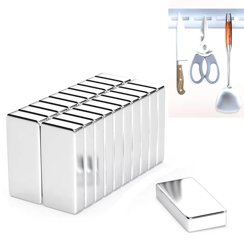 19 x 5 x 4 leistungsstarker Magnetblock, starker quadratischer Kühlschrankmagnet-Haken, perfekt für Büro, Whiteboard, Garage, Kühlschrank, Küche, Aufbewahrung