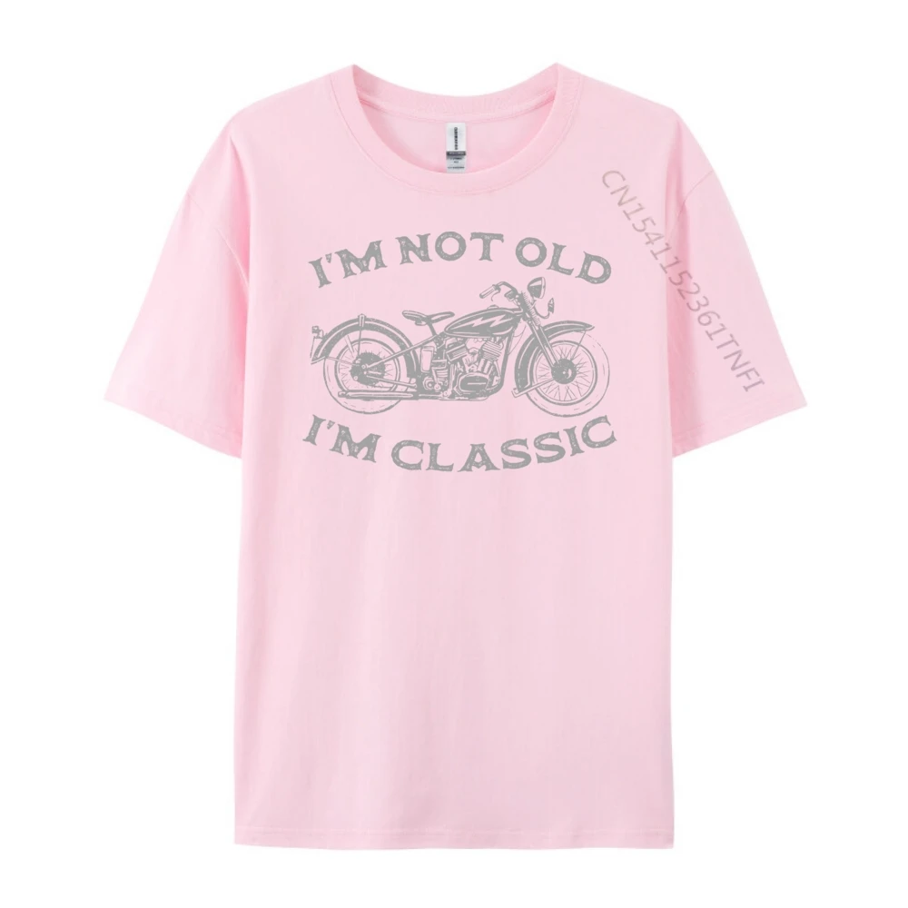 أنا لست قديمًا تي شيرت كلاسيكي مضحك للدراجات النارية جرافيك للرجال لراكبي الدراجات النارية كريمي تي شيرت مضحك تي شيرت جرافيك