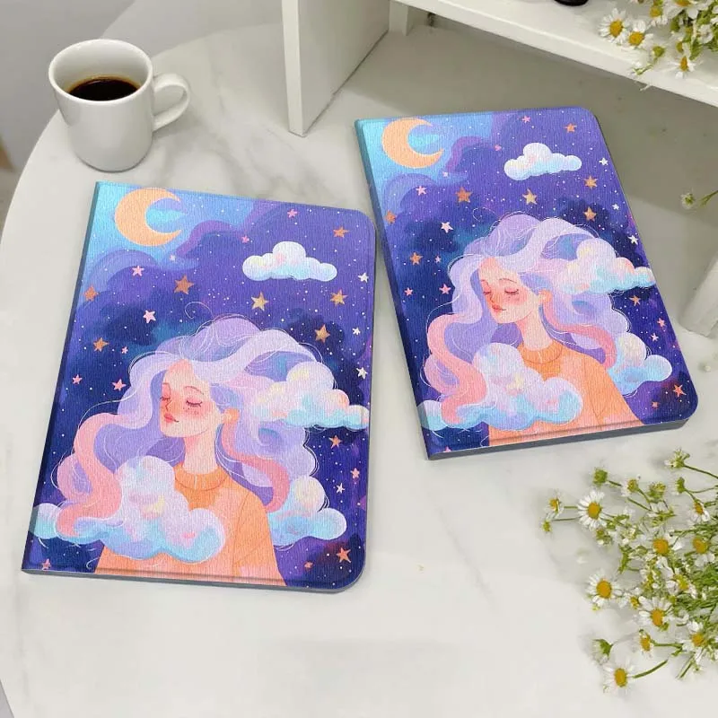 

Cartoon Black Cats Clouds Case For Honor MagicPad MatePad M5 8 9 2 3 10 12 X V7 V8 X8 X9 V9 GT X9a GT2 S Air Pro Tablet