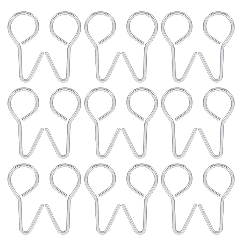 

50pcs S Type Hooks Car Seat Cover Fixing Hooks Metal For Camper Rv Trailer Vehicle Seat Pad Hanger Durable Secure Fit