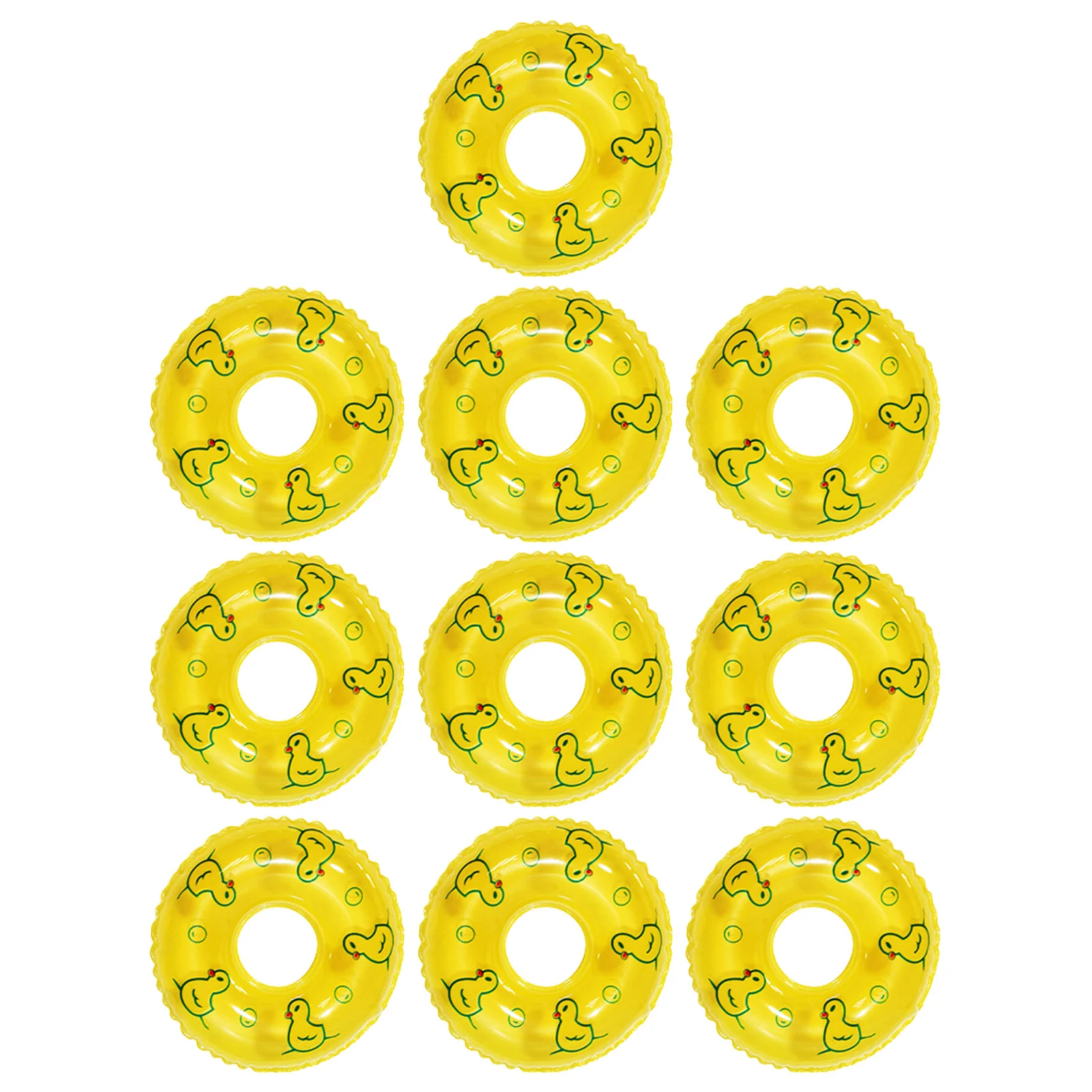 10 szt. Symulowane koła do pływania, precyzyjne detale do dekoracji mini domków, urocze mini koła do pływania do kreatywnych zabaw