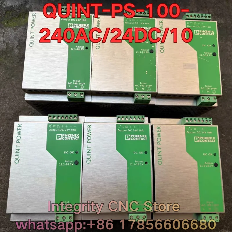Second-hand QUINT-PS-100-240AC/24DC/10 PLC module function test is normal 2938604