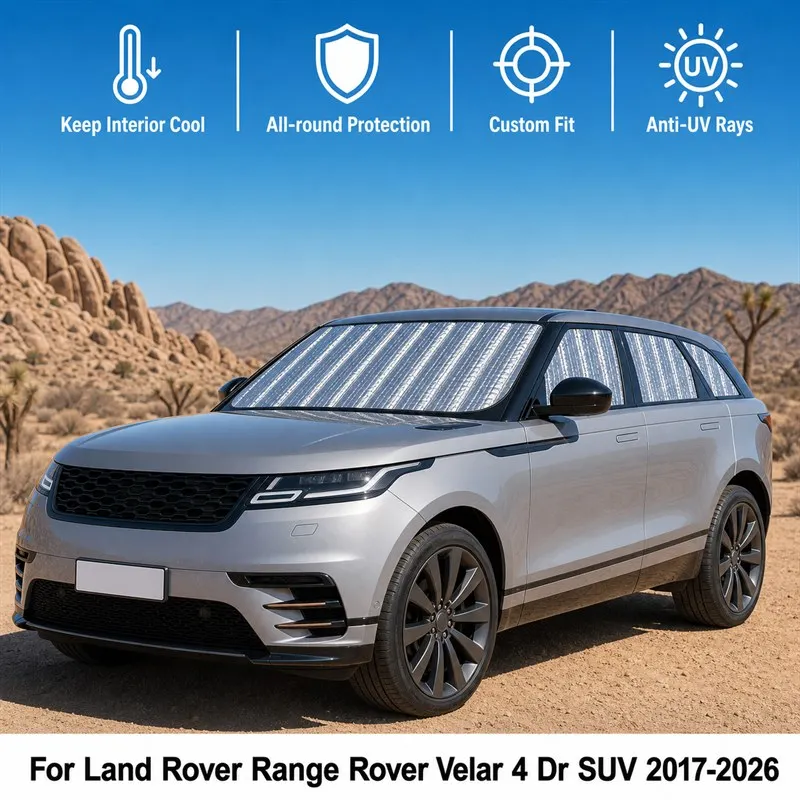 For Land Rover Range Rover Velar 4 Dr SUV 2017-2026  Car Window Sunshades UV Block Privacy Heat Insulated Foldable Car Curtain