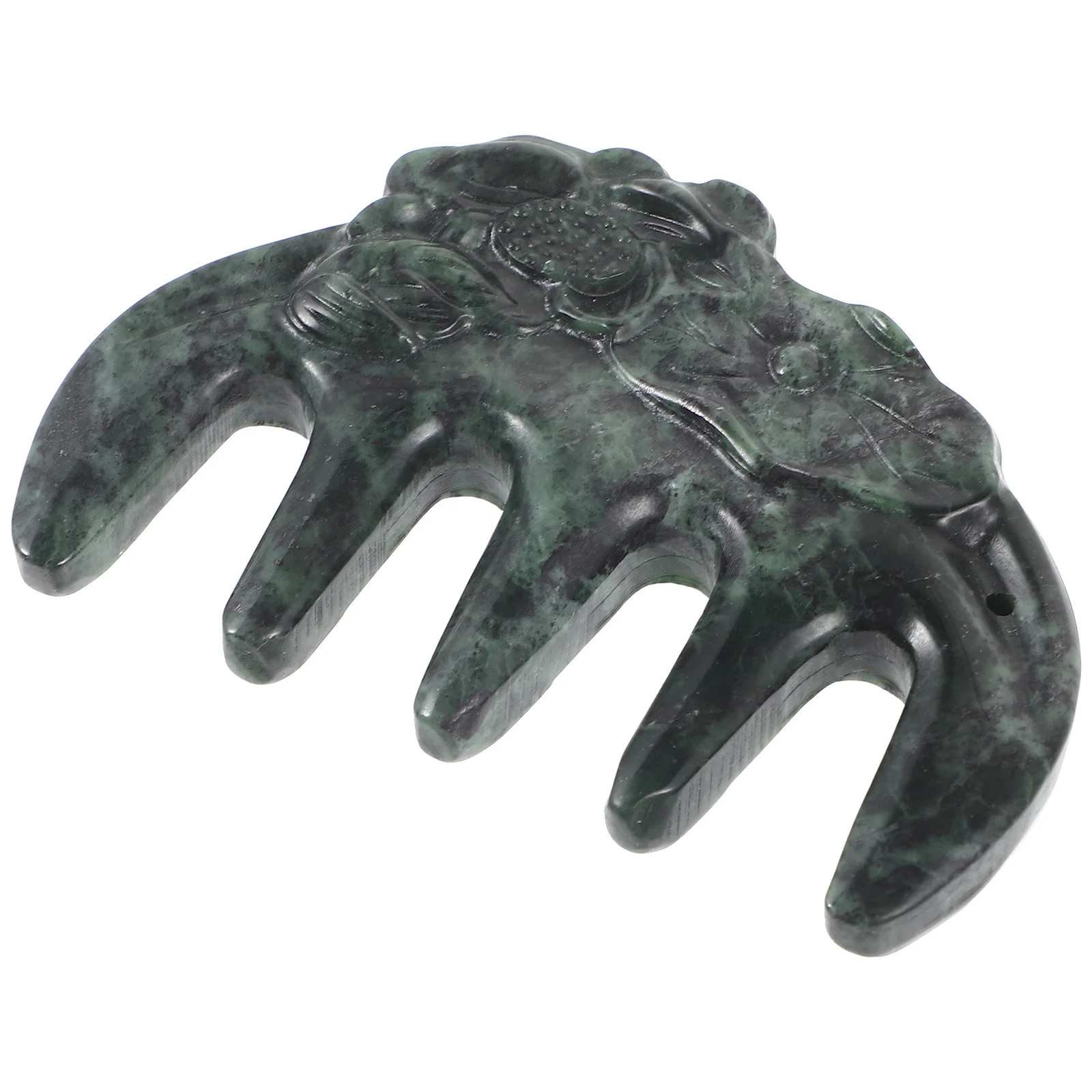 

Jade Massage Combs Portable Jade Comb Scalp Massager Intricate Design Beauty Functionality Effective Scalp Fatigue Relief
