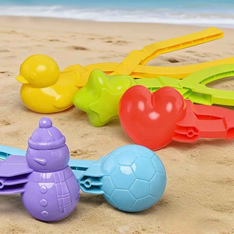 4pcs Summer Outdoor Beach Set, Random Color Cone Duck Beach Clip, Suitable for Outdoor Play in Summer and Winter