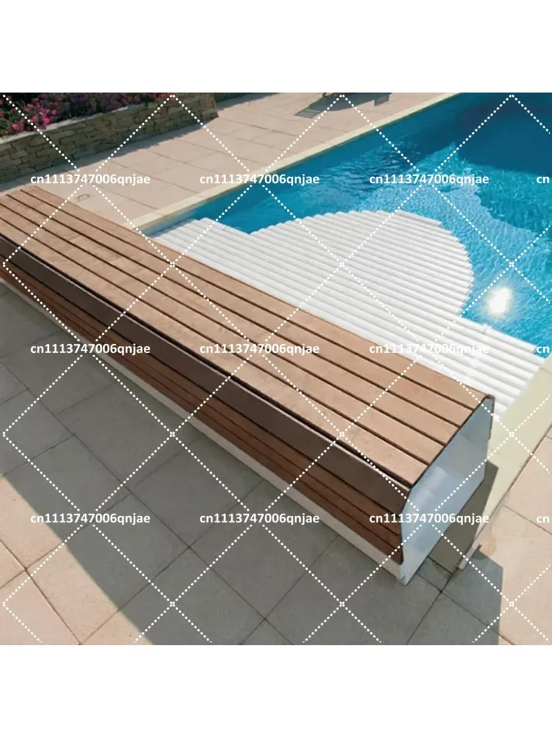 24V DC Electric Automatic Swimming Pool Cover Strip, Safety Polycarbonate Folding Open Style, Plastic PC Material